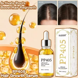 M PP405 Hair Growth Serum Hair Regrowth Fall Control Peptide Serum Strengthens Hair Follicles Nourishes Scalp with PP405 Peptide