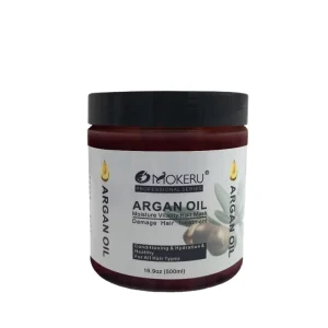 MOKERU 500ml Deeply Nourished Pure Natural Argan Oil Collagen Hair Mask Hydrating Keratin Repair Hair Mask