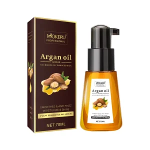 MOKERU 70ml Morocco Argan Oil Hair Serum Oil Leave-In Nourish Repairing Hair Treatment for Damaged Hair Essential Oil