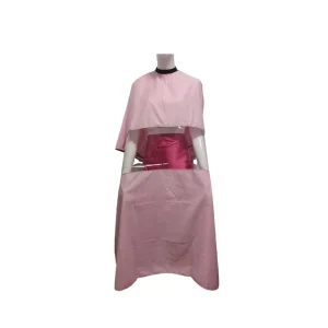 MUYANG Custom Logo Hair Salon Barber Cape Waterproof Hair Cutting Cape and Apron With Pocket for Hairdresser