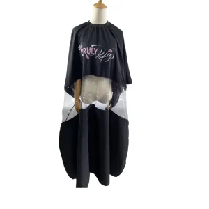 MUYANG Water Repellent Eco-friendly Barber Cape With Transparent Window for Hairdressing Cape Salon Cutting Cape