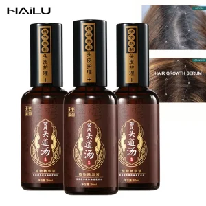 Maiqeix Herbal Extract Hair Growth Serum for Unisex Curly Hair 2 IN 1 Formula 50ml*2 Bulk Supply