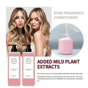 Manufacture Smoothing Rose Hair Conditioner Natural Deep Conditioning Treatment for Repair Damage and Dry Hair