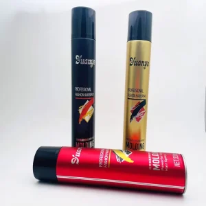Manufacturer 320mlyuanye Lightweight Non stick Hair Strong Hold Styling Hair Spray Dry Glue Custom