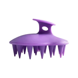 Manufacturer One piece Solid Silicone Scalp Scrubber Deep Scalp Cleansing Brush Massager Wet Scalp Brush