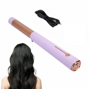 Manufacturer Portable Cordless Hair Curler USB Charging Curling Wand French Support 3 Temperature Settings