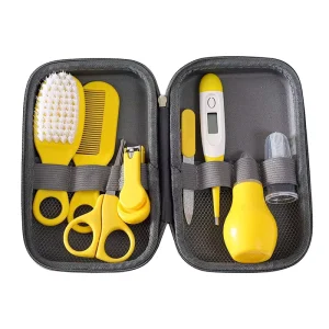 Manufacturer Price 8pcs set Baby Health Care Kit New Born Baby Care Kit With Hair Brush Combo Nail Clipper Grooming Kit