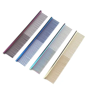 Manufacturers Pet Grooming Product Metal Dog Row Comb Remover Tool Professional Stainless Steel Pet Comb