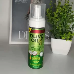 Manufactures Nourishing Conditioner Oil Hair Styling Products Braid Sheen Mousse for Hair with Olive Unisex Strong Hold All Ages