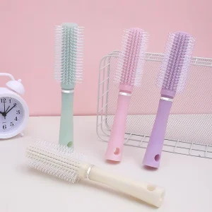 Massage Scalp Fluffy Hair Styling Rounded Tooth Common Comb Plastic No Knot Comfortable Grip Ladies Hair Roller Comb