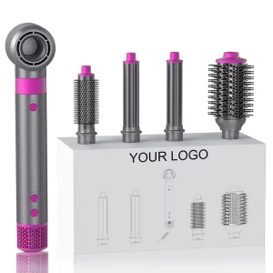MeStar Professional Factory Hot Air Comb Air Curler One Step Hair Dryer Negative Ion 5 in 1 Hair Styler Brush