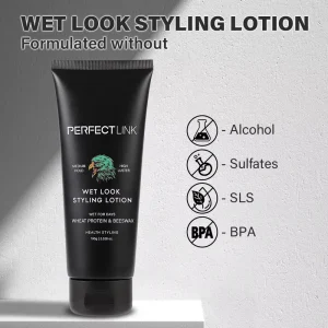 Medium Hold High Shine Hair Styling Hair Cream Wet Look Styling Lotion for All Hair Types