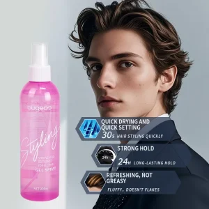 Meidu in Stock Free Sample Quality Styling Manufacturer Curly Strong Hold Hair Gel Spray