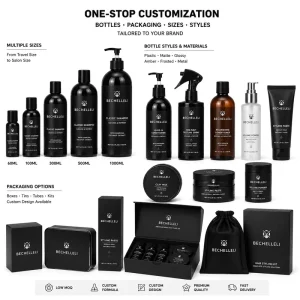 Men Hair Styling Products Set Matte Hair Clay Wax Sea Salt Spray Volume Powder Shampoo Conditioner OEM Grooming Kit