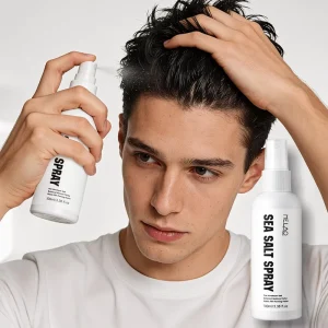 Men Hair Styling Spray Texturizing Boost Matte Finish Lightweight Control Strong Hold Natural Style 100ml Sea Salt Hair Spray