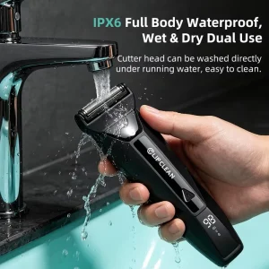 Men’s Electric Body Hair Trimmer Rechargeable Grooming Clippers for Chest and Private Areas Low Noise USB Charging