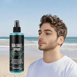 Men’s Hair Sea Salt Spray for Texturizing Wax Styling Spray for Hair Based Volumizing Strong Hold Custom Logo