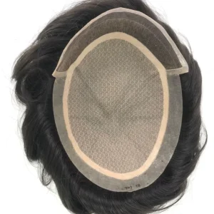 Men’s Lace Front Hairpiece Comfortable and Natural Looking Scalp Fully Handwoven I Lace in Stock