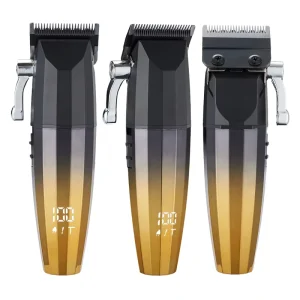 Men’s Rechargeable Stainless Steel Electric Hair Clippers Convenient Hair Trimmers & Clippers