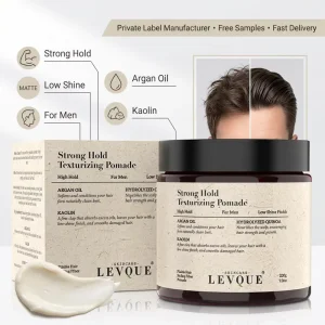 Men’s Styling Matte Hair Clay Texturizing Wax Organic Non-Greasy Strong Hold