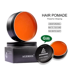 Men’s Styling Support Style Finish Your Hair Extra Firm Hold High Shine Water Based Unisex Hair Pomade Cream Curly Alcohol Free