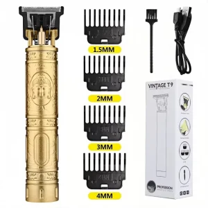 Men’s T9 Carving Hair Trimmer Mini Electric Hair Clippers Beard Trimer Barber Cordless Hair Cutting Machine Haircut Edge Razor