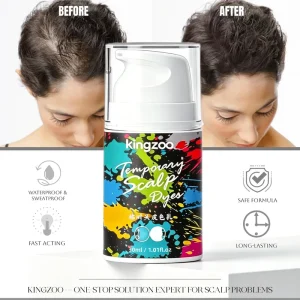 Men’s Travel Size 30ml Scalp Dye Cream Custom Colors Waterproof for Balding Hair Loss Bulk