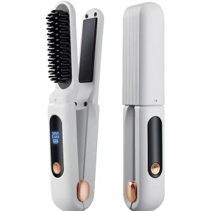 Mini Hot Hair Straightener Comb Massage Products for Hair Styling and Care