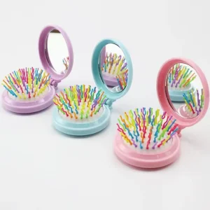 Mini Tangle Hair Brush Egg Round Shape Soft Hairbrush Detangling Hair Brush Hair Styling Hairdressing Comb for Travel