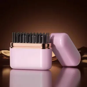 Mini Wireless Hair Straightening Styling Comb Electric Hot Comb Hair Styling Tools Portable Hair Straightener Brush