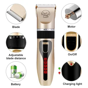 Modern Eco-Friendly Pet Electric Clipper Battery-Powered Dog & Cat Hair Cutter Cross-Border Dog Hair Trimmer