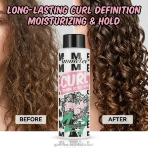 Moisturizing Argan Oil Curly Hair Styling Cream Keratin Hair Treatment Curl Defining Lotion for Wavy Hair Private Label 8.79oz