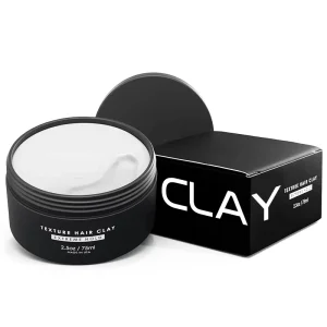 Moroccan Argin Oil Natural Edge Control Clay Strong Hold Hair Styling Pomade Wax Products for Men