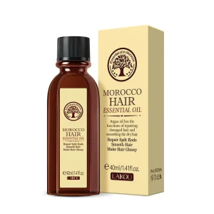 Morocco Hair Argan Oil Essential for Beauty Care Nourishing Shine Smooth Dry Hair Herbal Peppermint Infused Moisturizing