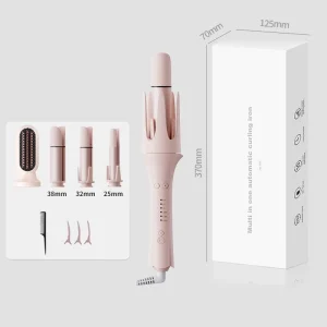 Multi Function Hair Straightener and Curler Hair Styler Interchangeable 4 in 1 Styling Tools Set Hair Straightener Curler