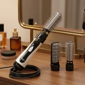 Multi-Functional 2 in 1 Styling Tools Hair Brush Hot Air Brush One Step Round Brush Hair Straightener Comb