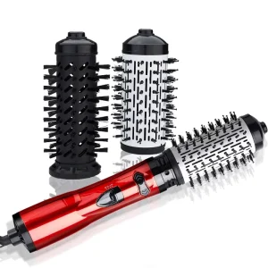 Multi Functional 3 in 1 Hot Air Brush Automatic Hair Curler Straightener Rotating Volumizer Curling Blowout Hair Dryer Brush