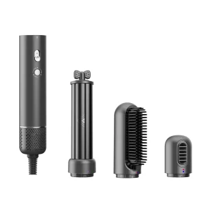 Multi-Functional Durable Reusable Hair Tools Professional Blow Dryer Straightening Brush & Curling Iron Set