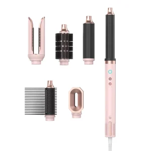 Multi Hair Style Tools 5 in 1 Hair Dryer Brush Set Hot Air Styling High Power Hot Air Comb Curling Iron