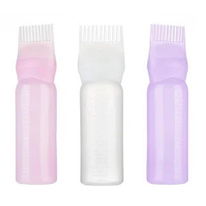 Multi Purpose Hair Styling Tool Set Includes Shampoo Brush Comb Massage Bottle for Personal Hair Cleaning Care