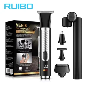 Multi function Cordless Public Hair Clippers Back Shaver for Men Grooming Kit Waterproof Electric Body Hair Trimmer Foil Shaver