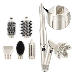 Multi-function Hair Styling Tools High Speed Hair Dryer Set Secador De Cabelo Hair Styling Multi Styler with Auto-Wrap Curlers