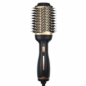 Multi functional Hair Styling Tool Ceramic Coating 3 in 1 Hair Drying Straightening and Curling Hot Air Brush for Salon Use
