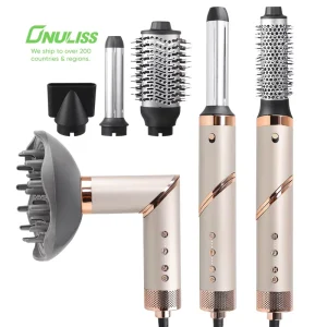 Multi-purpose Hair Styling Tools Professional 6 in 1 Multistyler Hot Air Styler Hair Dryer Brush Curling Iron Brush