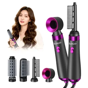 Multifunction Hair Dryer Brush Electric Hot Air Comb Fast Heating 5 in 1 Hair Straightening and Styling