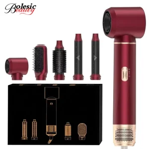 Multifunctional Hair Dryer Multi Styler 5 in 1 Ionic Professional Hot Air Brush Auto Curling Hair Salon Styling Tools