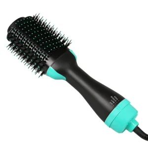 Multifunctional Hot Air Comb Three in One Hair Dryer Straightening Curling Iron Ceramic Straightening Comb Electric