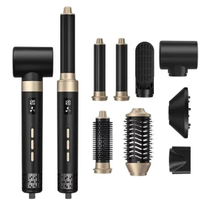 Multifunctional Negative Ion Multi Hair Styling Tools Styler Set 8 in 1 High Speed Bldc Brushless Hair Dryer Brush and Volumizer