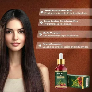 Natural Batana Oil with Rosemary Oil for Hair Growth Private Label Organic Hair Care Oil for Scalp Treatment and Anti Hair Loss