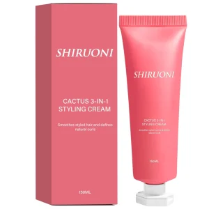 Natural Cactus Fruit 3 In 1 Styling Cream for Curl Control and Smooth Styles